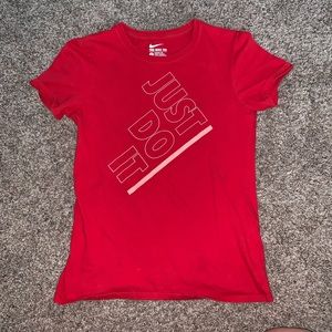 Red nike tee